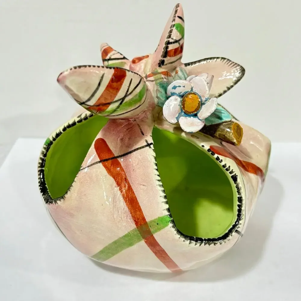 Unique vintage vase porcelain ceramic colorful novelty home decor container
